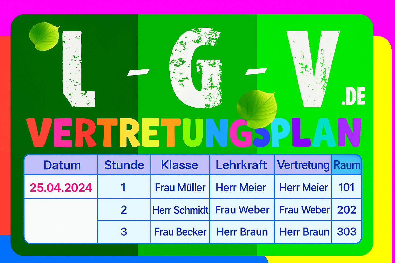 Vertretungsplan ab 2025